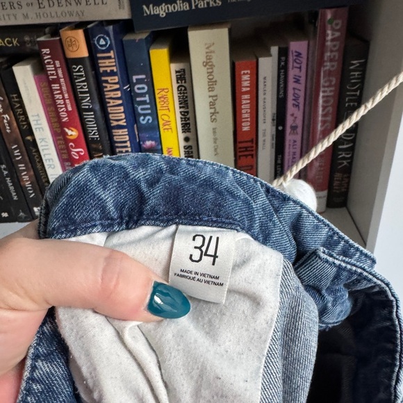 Urban Outfitters BDG large wash pleated oversized balloon denim jeans barrel - Picture 5 of 6